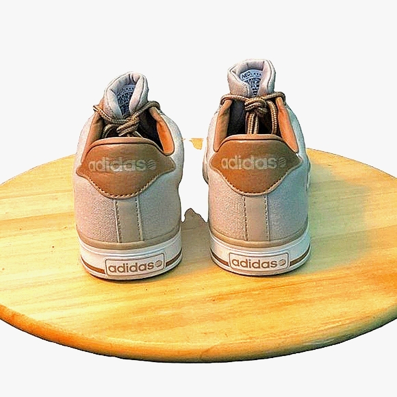 Adidas Neo Label Sneakers, Men’s Size 8, Ortholite Tan 3 Stripe Excellent - Picture 3 of 6